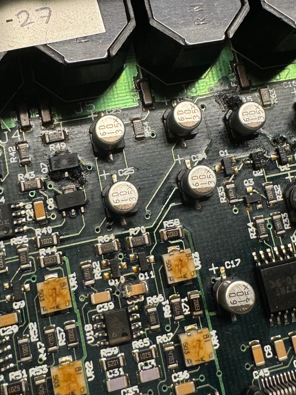 Damaged components